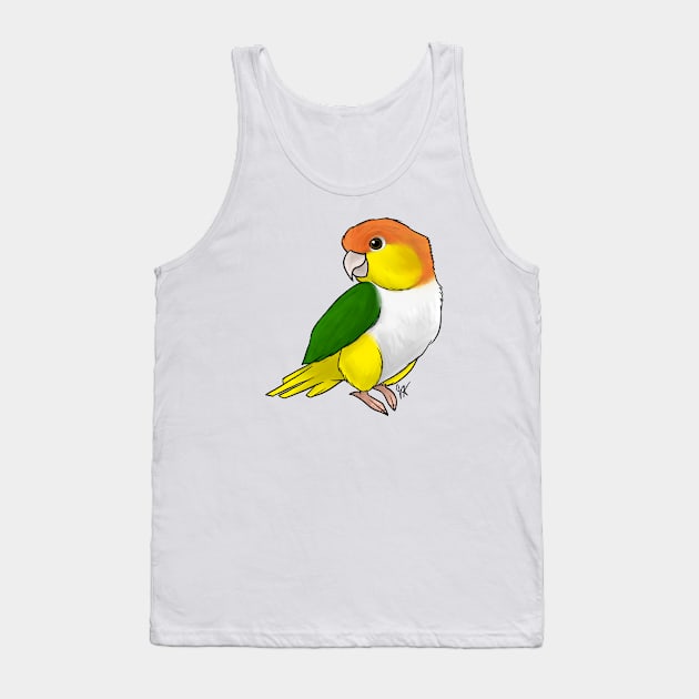 Bird - Caique - Yellow Tailed Tank Top by Jen's Dogs Custom Gifts and Designs